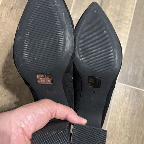 Black high heel ankle boots size 37