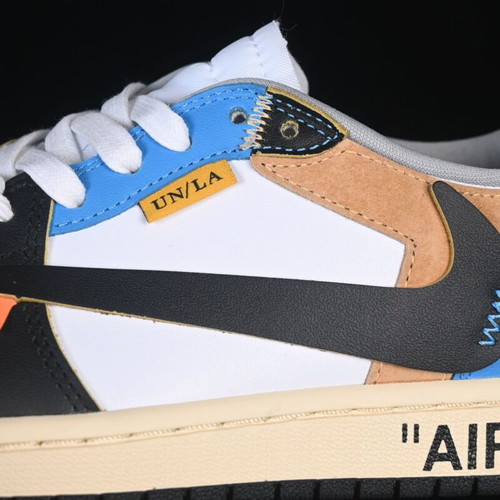 Air Jordan 1 Low sneakers new, handmade, unique streetwear design