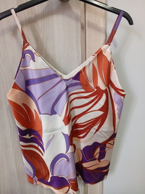Satin blouse like new, multicolored, size S
