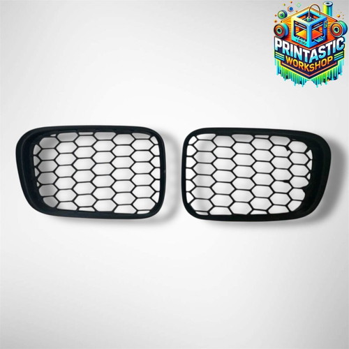 BMW E46 Compact Custom Καρδιές Honeycomb Γρίλιες Σετ 2 Τεμαχίων Καινούργιο