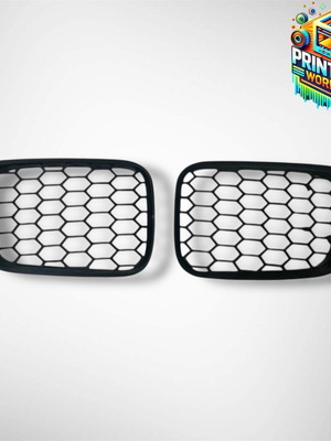 BMW E46 Compact Custom Καρδιές Honeycomb Γρίλιες Σετ 2 Τεμαχίων Καινούργιο