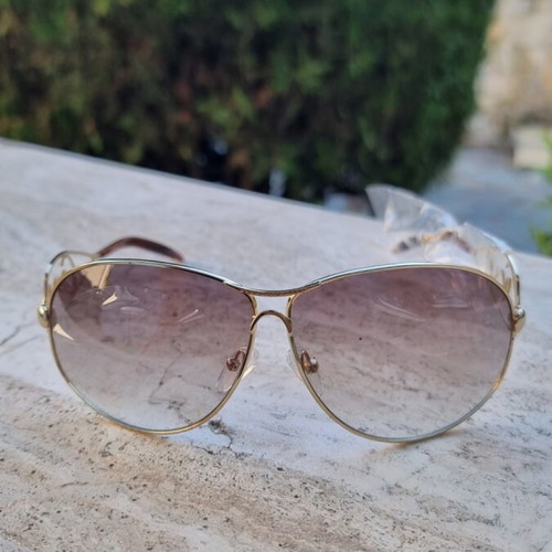 Vintage 90s sunglasses new, gold frame