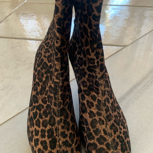 Zara boots like new, leopard pattern, size 41.5