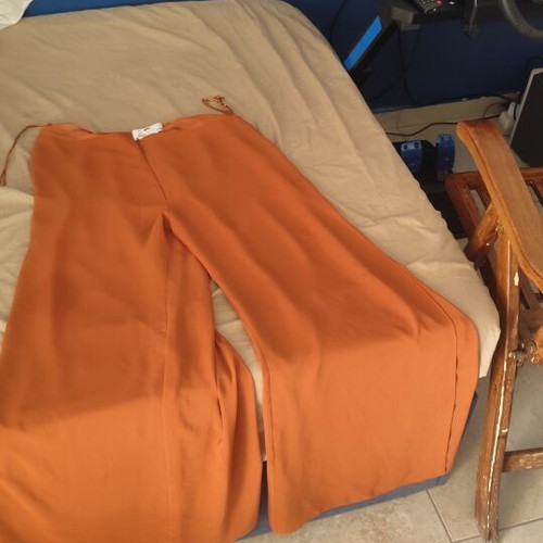 Summer pants like new, orange, size XXXL