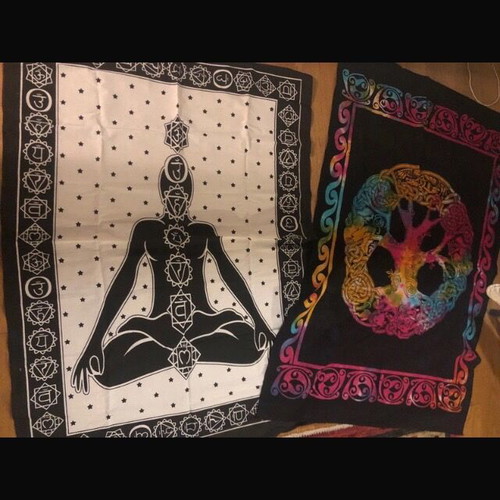 Indian Yoga Meditation Cotton Cloths New, Set of 2