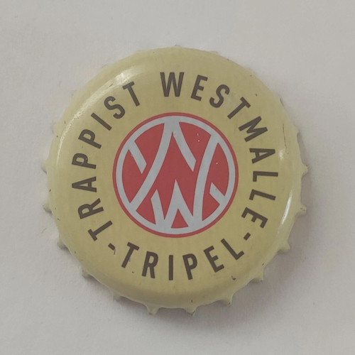 Westmalle Trappist Triple beer cap used, Belgian brewery