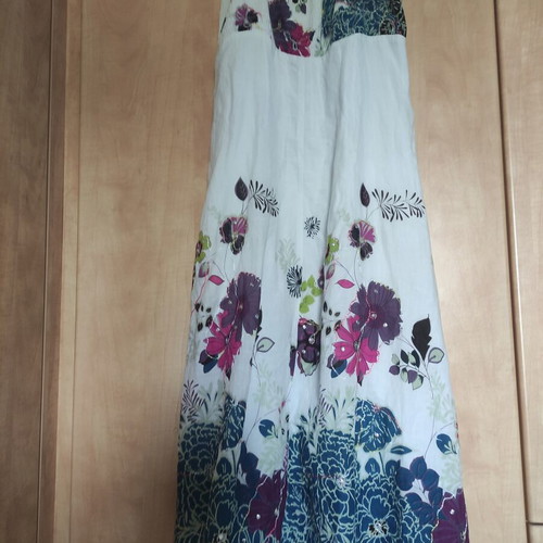 Long cotton dress like new, free size M/L, airy and light for summer