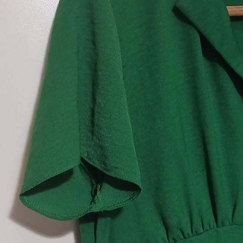 Primark green midi dress with front buttons like new, size XL