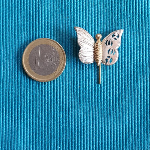 Silver 925 Butterfly Brooch 2007 like new, silver and gold