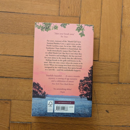 Where the Crawdads Sing novel like new by Delia Owens