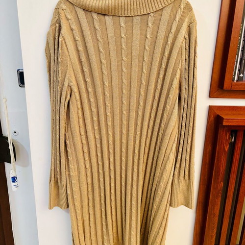 Atos Lombardini Gold Long Cardigan Like New, Size L