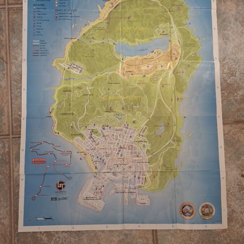 Los Santos & Blaine County map