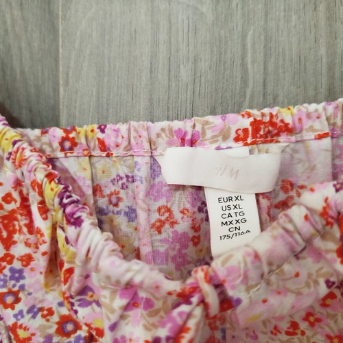 H&M Floral Midi Dress XL like new, multicolor