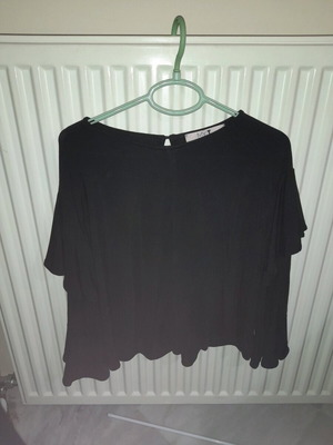 Black loose alpha line blouse like new
