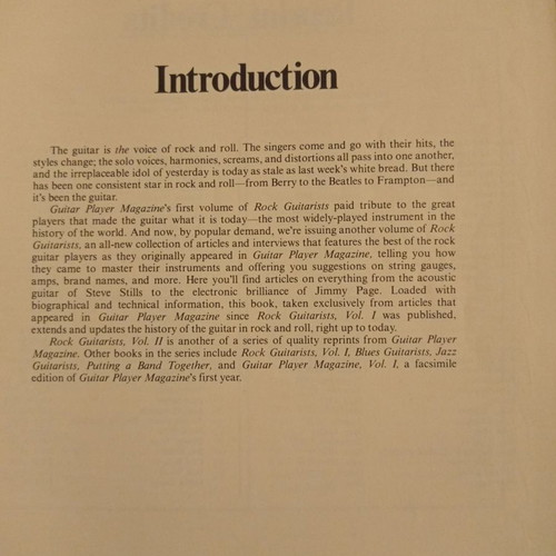 Rock Guitarists Volume II book used, English