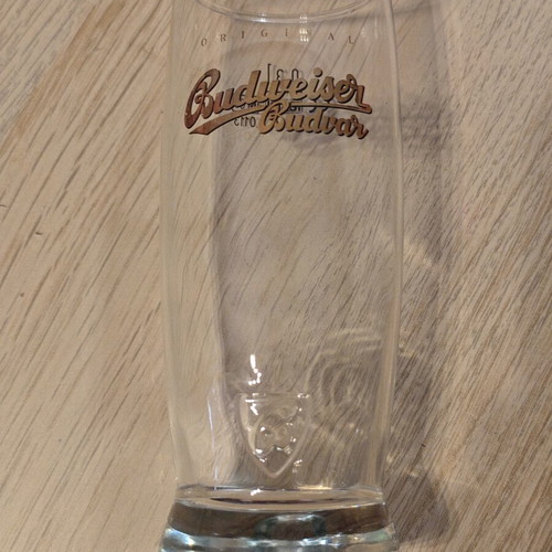 Budweiser Budvar 300ml beer glass new