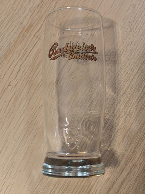 Budweiser Budvar 300ml beer glass new