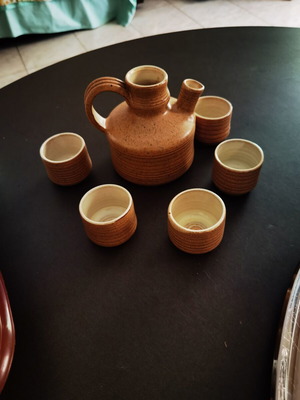 Clay tea set, like new, excellent condition