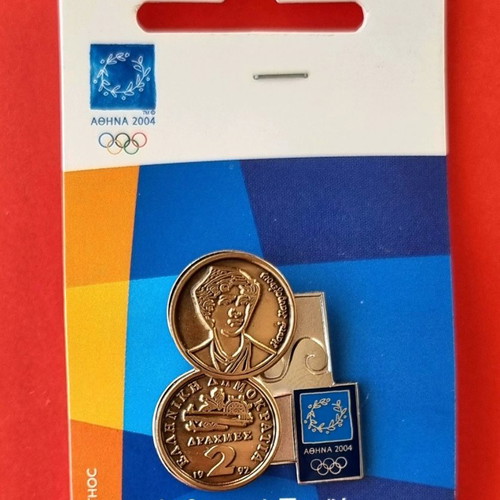 Athens 2004 Collectible Pins Set of 7, New