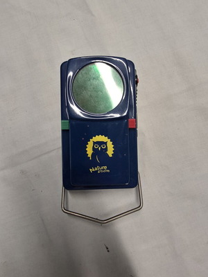 Nature Zoom Morselampe flashlight used, with Morse code button