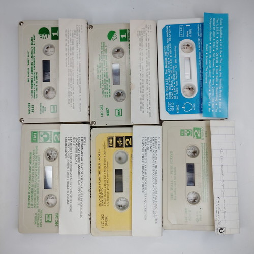 Pack of 6 cassette tapes, non-working, no plastic case