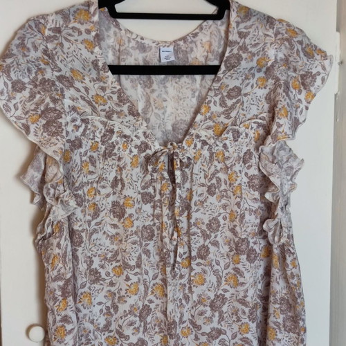Floral vintage top used, size XXL, Old Navy
