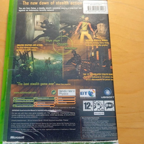 Tom Clancy's Splinter Cell Pandora Tomorrow Xbox game like new