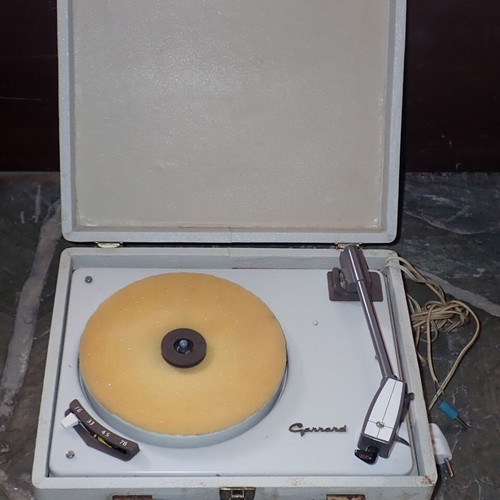 Garrard SRP 10 record player used, vintage 1960s in suitcase
