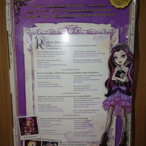 Ever After High dolls pack Raven Queen, Cedar Wood, Madeline Hatter, Cerise Hood, Apple White like new