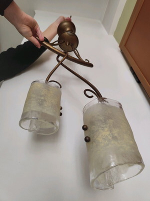 Ceiling light with 2 bulbs like new