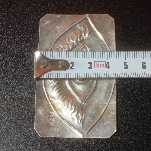 Silver votive with eye depiction used