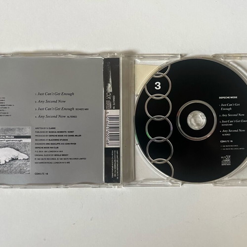 Depeche Mode Just Can't Get Enough CD Single used, 1991 reissue