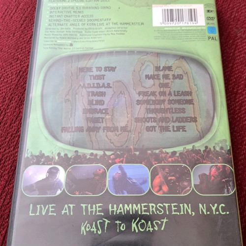 KORN Live In New York 2 DVD used, nu metal