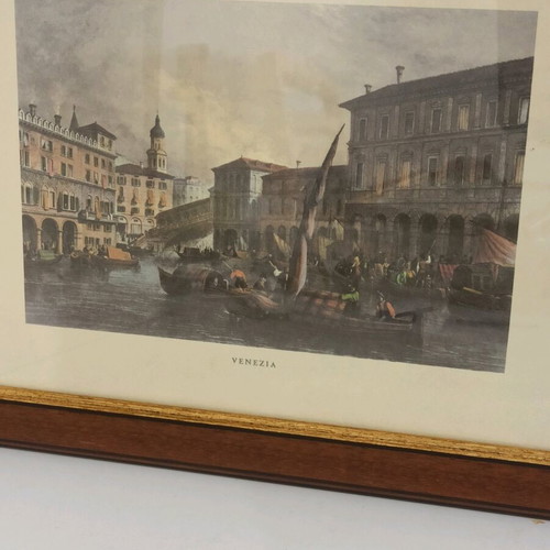 Venice framed print used with wooden frame 41x31 cm