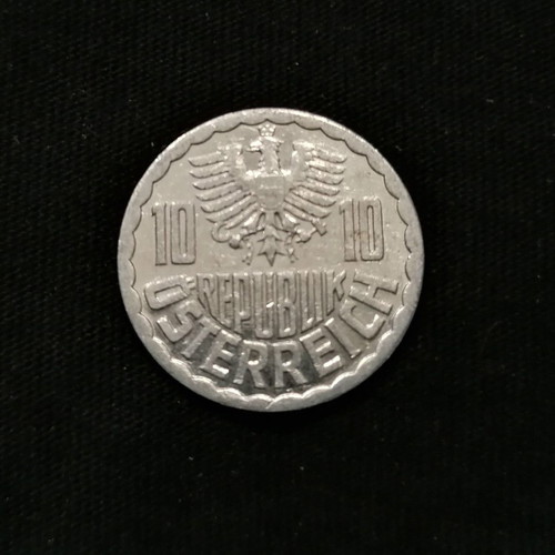 Austria 10 Groschen 1991, 1995 used, 3 coins