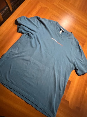 H&M αντρικό κοντομάνικο μεταχειρισμένο μπλε με πορτοκαλί, size S