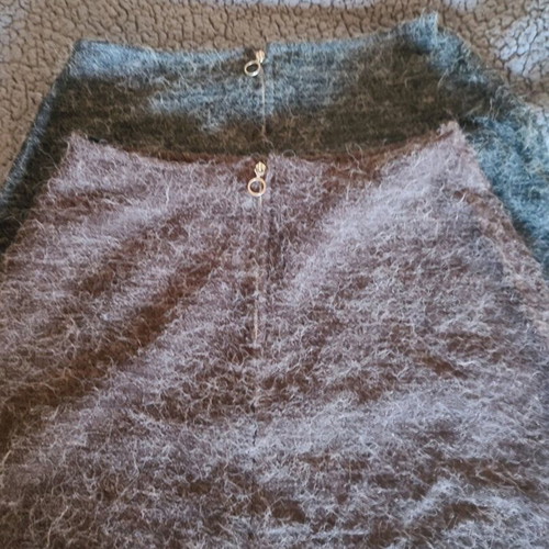 Set of 2 short skirts like new, black and brown, size S