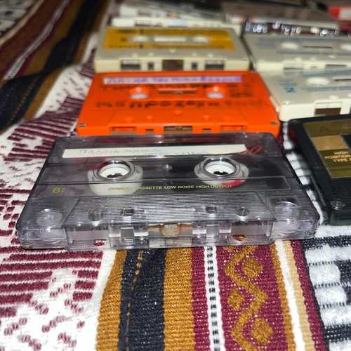 Collection of 32 used cassette tapes Greek laiko, children's stories, TDK/Agfa