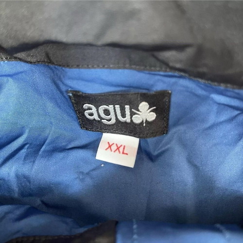 Vintage AGU Reflective Windbreaker Cycling Jacket Full Zip XXL Blue like new