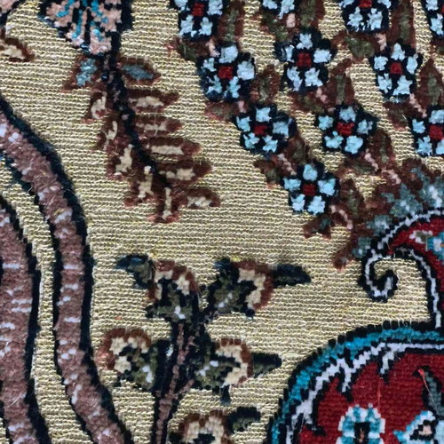 Hereke museum handmade pure silk double-knot rug new