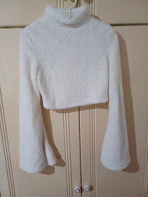 Pullover crop from Shein new, white, size XS