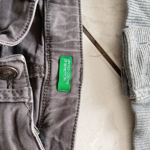 Clothing set for baby boy used, Benetton jeans and H&M jacket 12-18 months