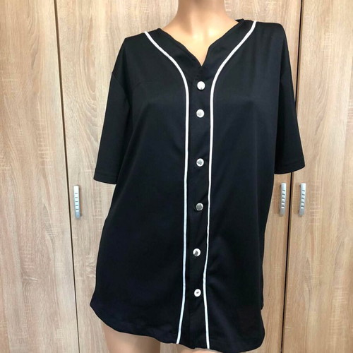 Urban Classics blouse, black and white, size M
