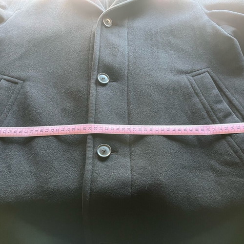 Hugo Boss cashmere-wool coat large 48 black like new