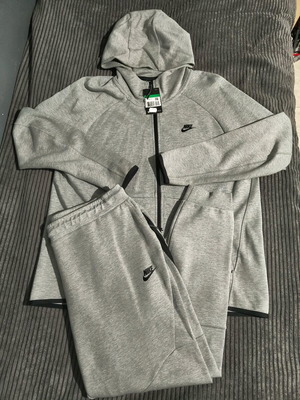 Nike Tech Fleece Set New Gray Jacket XL Pants XXL