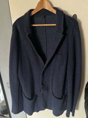 Benetton wool jacket new, blue, size L