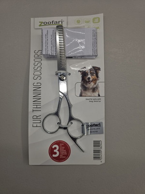 Fur thinning scissors new