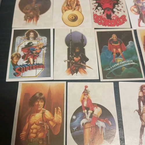 Old collectible stickers early 80s like new, pack of 18 pieces