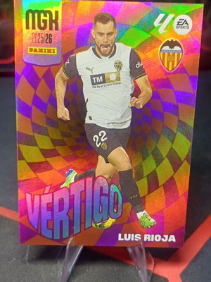 Panini Megacracks La Liga 2025/26 Luis Rioja Vértigo #385 Valencia card like new