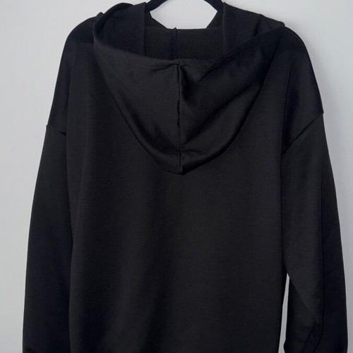 Shein oversize hoodie black M with graffiti print like new